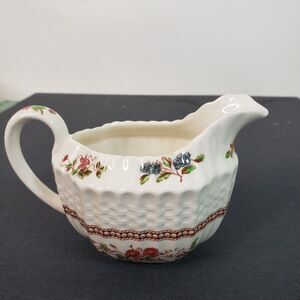 Spode Copeland Rosalie Creamer  Basketweave  3.25" Chelsea Wicker 7oz